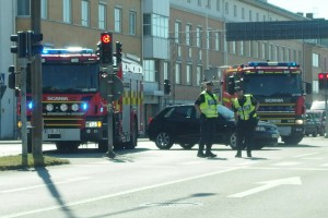 Trafikolycka Järnvägstorget Karlskrona