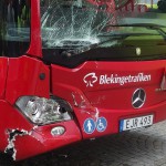 Buss personbil trafikolycka Landbrogatan