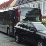 Buss personbil trafikolycka Landbrogatan