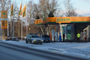 Inbrott på macken i Holmsjö