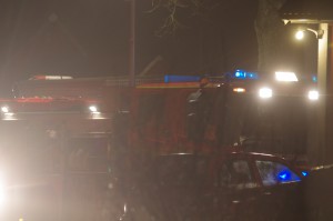 Brand i traktor i lada Flakulla