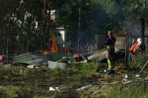 Brand på Aspö