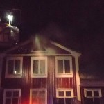 Brand i träfastighet i centrala Ronneby