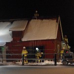 Brand i ladugård södra Bostorp