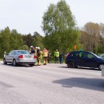 Flerbilsolycka Hultarondellen Ronneby