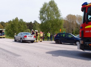 Flerbilsolycka Hultarondellen Ronneby