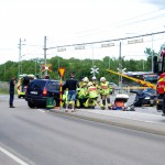 Trafikolycka Gullbernavägen järnvägskorsningen