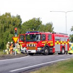 Trafikolycka Sunnavägen Gamla infartsvägen