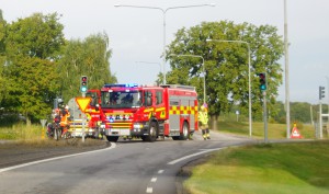 Trafikolycka Sunnavägen Gamla infartsvägen