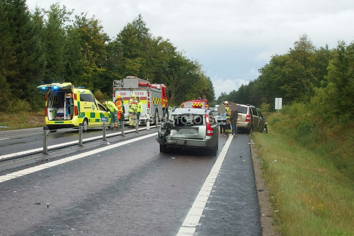 Trafikolycka E22 Jämjö Fågelmara