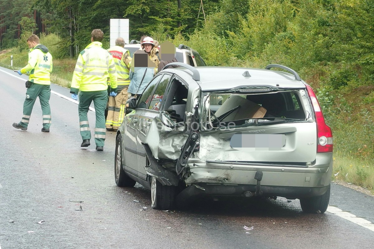 Trafikolycka E22 Jämjö Fågelmara