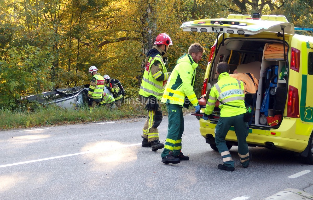 Voltad bil gamla landsvägen Nättraby