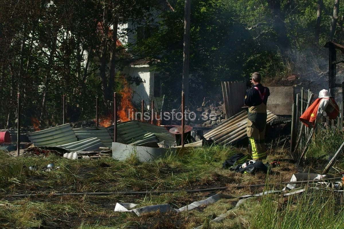 Brand på Aspö