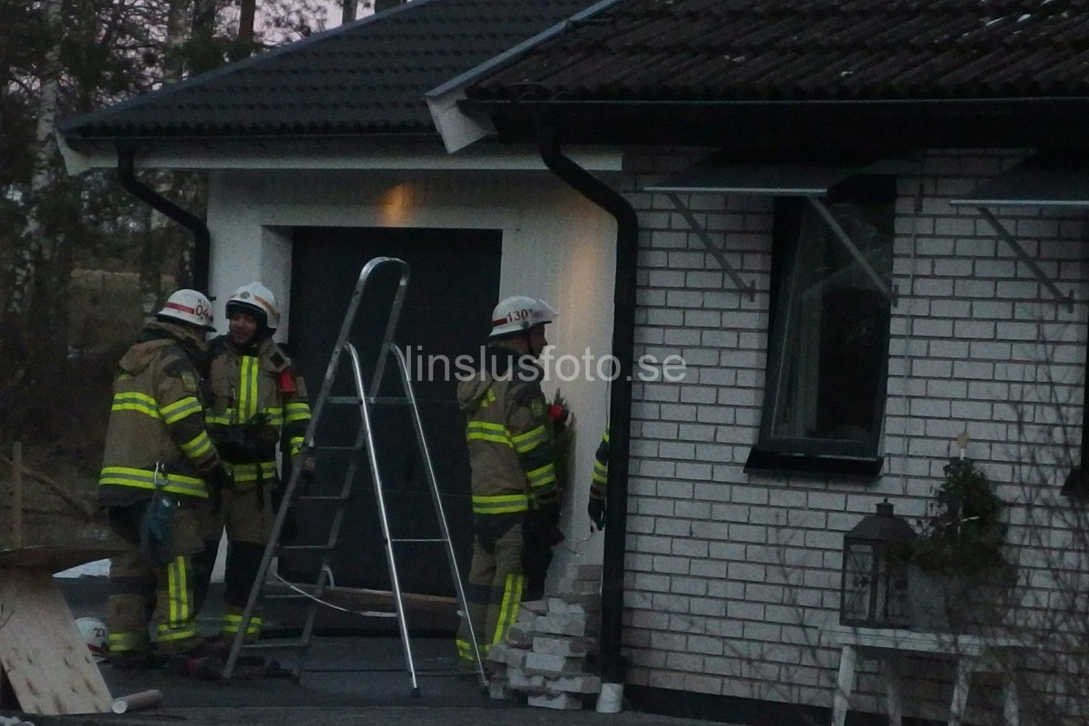 Brand i husvägg i Vinberga