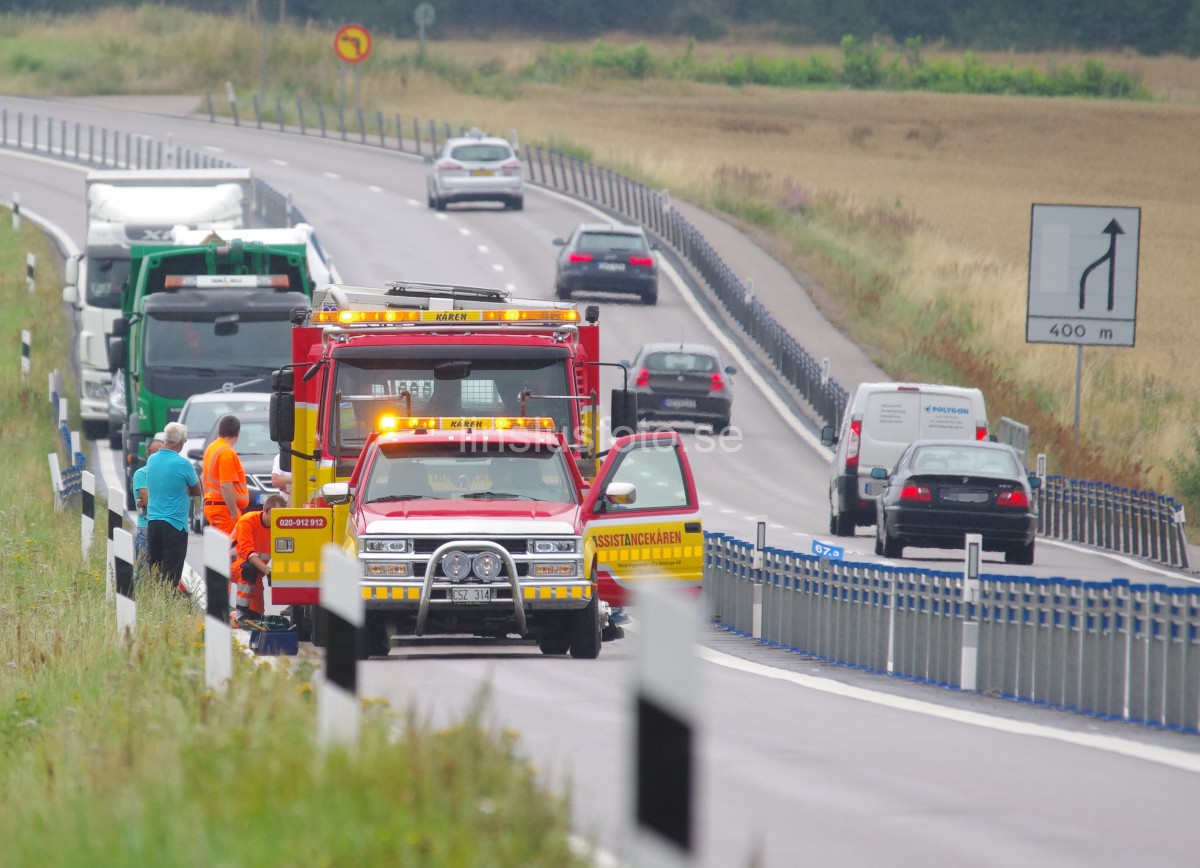 Haveri trafikolycka E 22 Förkärla