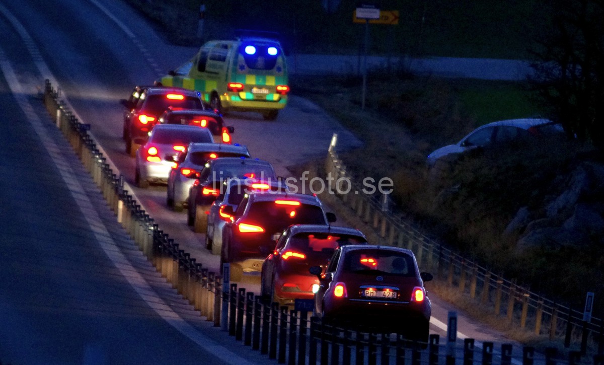 Singelolycka E 22 väster om Nättraby