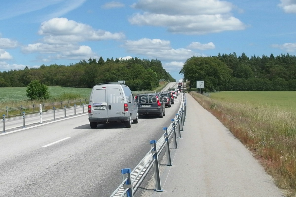 Trafikolycka E22 Hasslörondellen