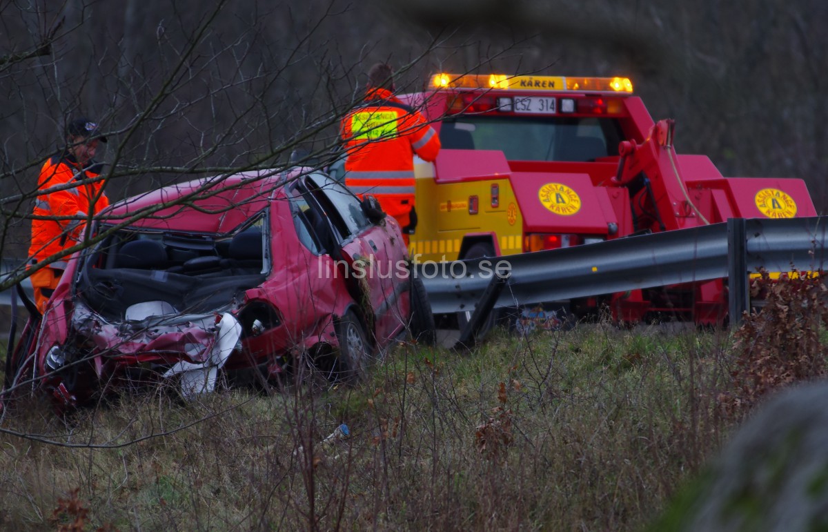 Trafikolycka e22 Nättraby