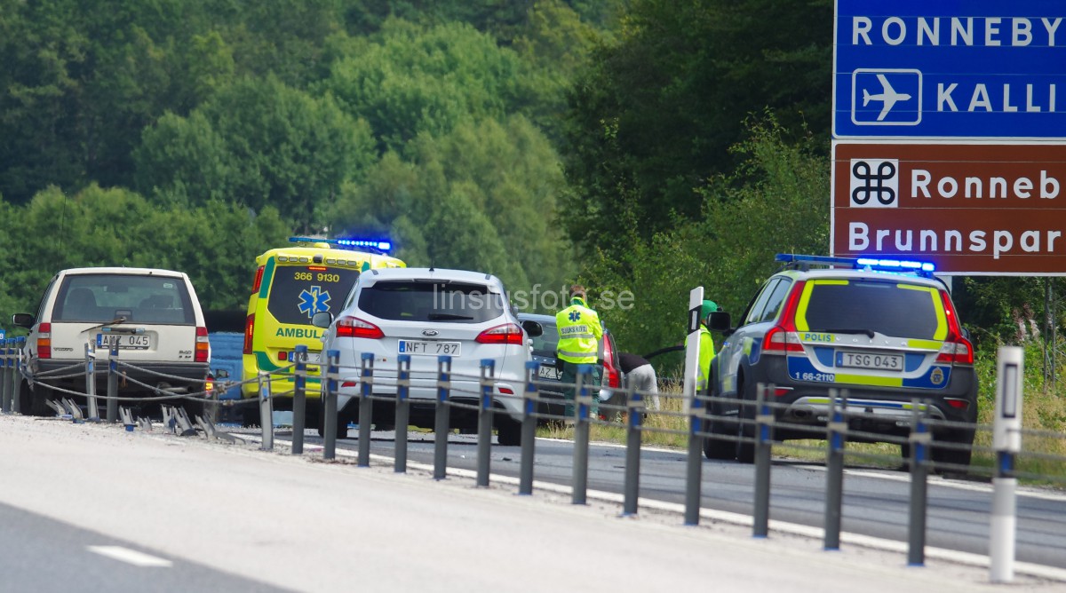 Trafikolyckor E22 Ronneby västra